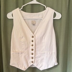 a new day Cream Button-Down Vest